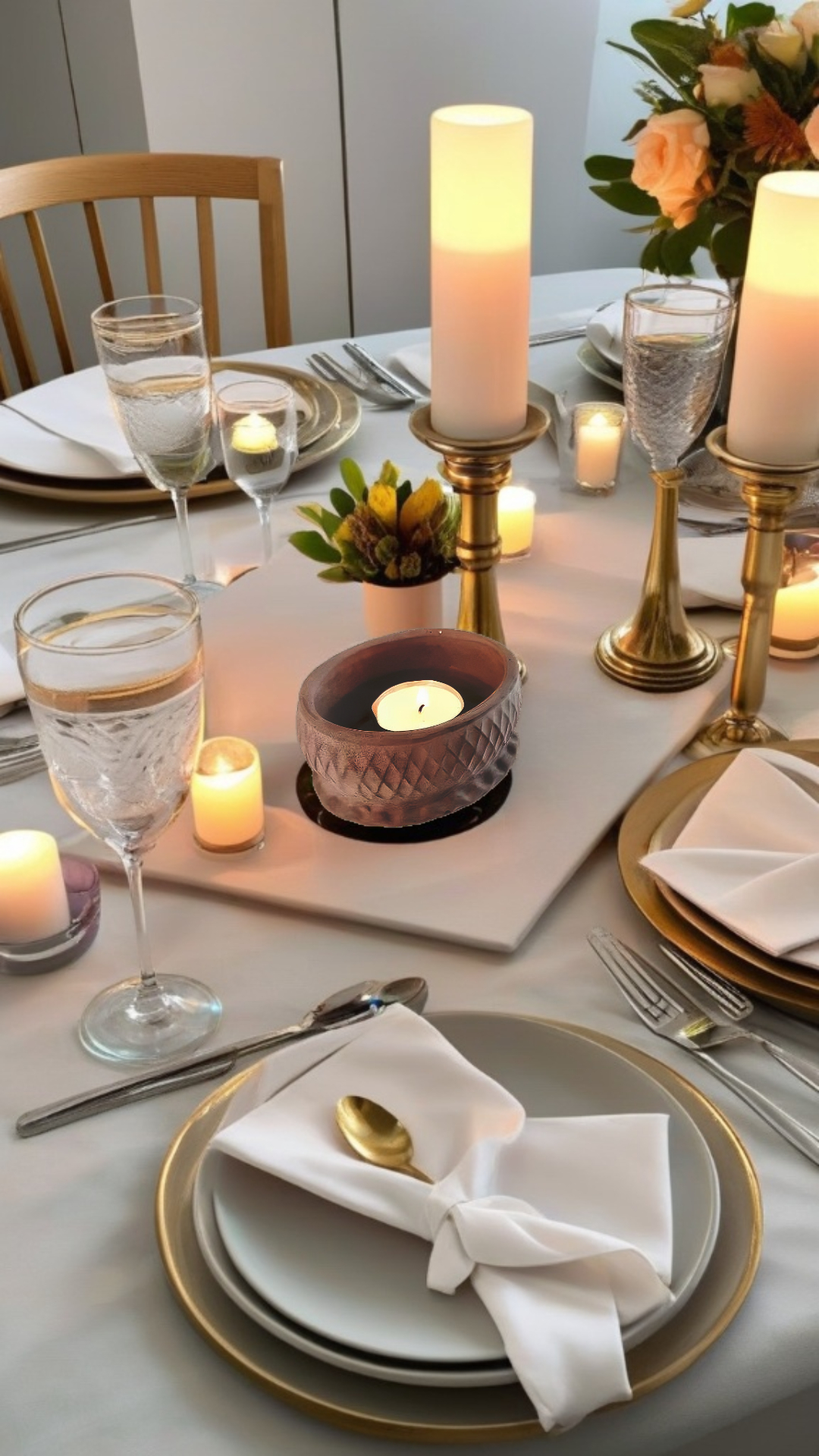 Dekoratif%20Beton%20Mumluk%20Antrasit%20Tealight%20Şamdan%20Mum%20Dahil%20Değil