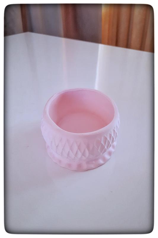 Dekoratif Beton Mumluk Pembe Tealight Şamdan Mum Dahil Değil