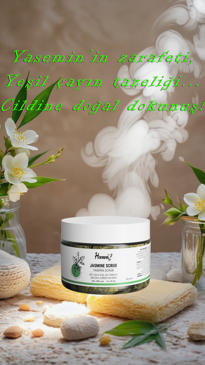 Yaseminli Yeşil Çaylı Bitki Tanecikli Scrub 250 Ml